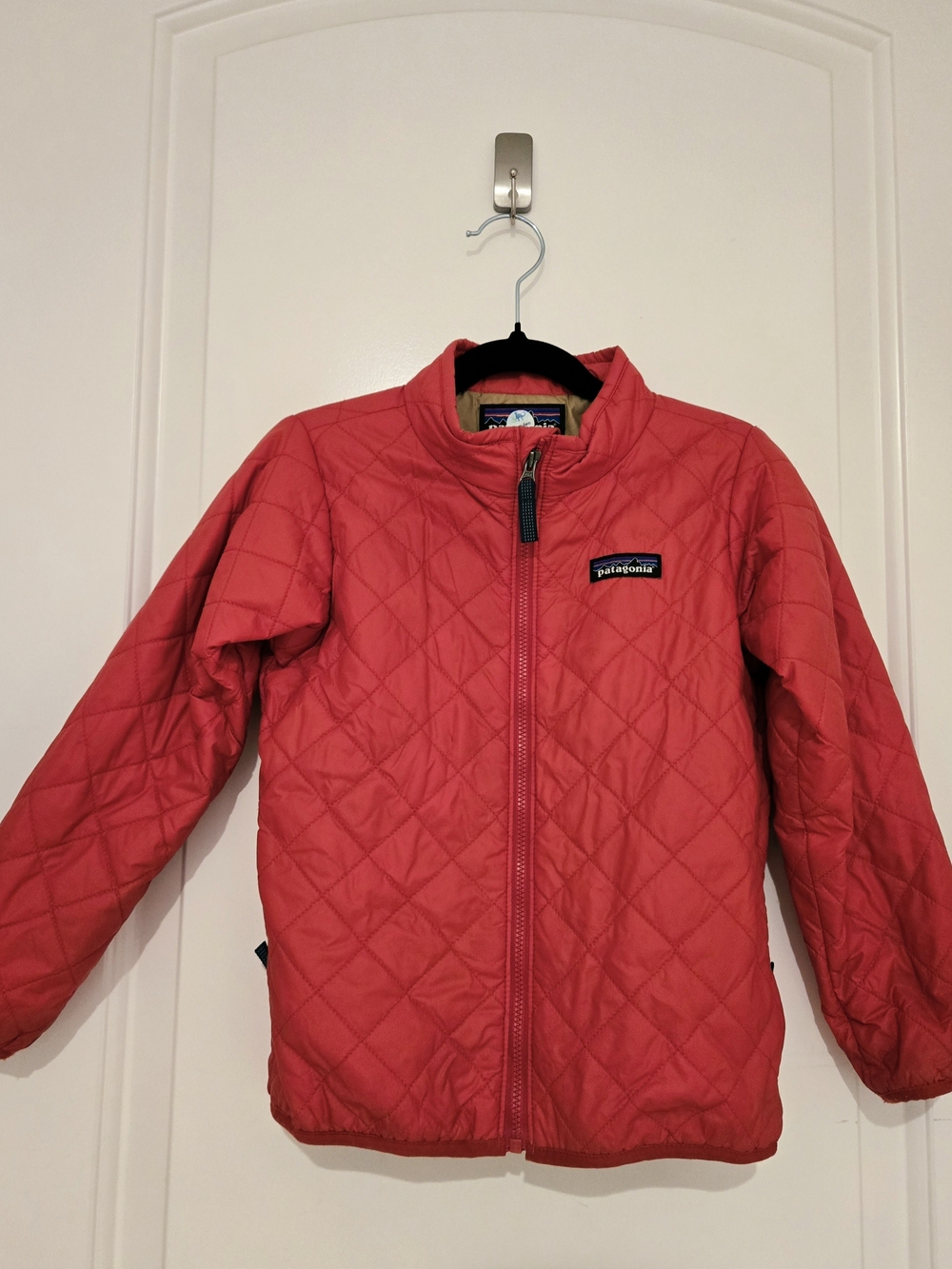Patagonia Kids Quilted Jacket in Bright Red